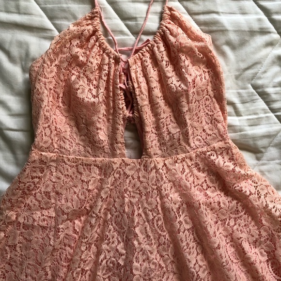 Love Sadie pink lace mini dress, size XS - Picture 3 of 6